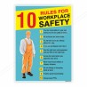Rules For Workplace Safety Posters| Protector FireSafety
