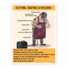 Instruction For Cutting, Heating & Welding Safety Poster| Protector FireSafety