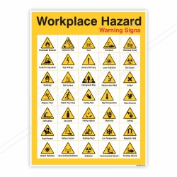 Workplace Hazard Chemical Safety Poster| Protector FireSafety
