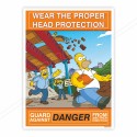 Wear Head Protection Personal Safety Posters| Protector FireSafety