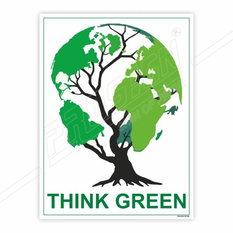 Think Green Environmental Safety Posters| Protector FireSafety