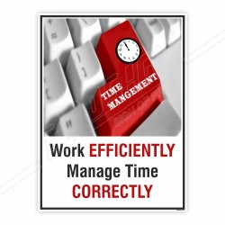 Work Efficiently Quality Safety Poster| Protector FireSafety