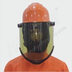 Helmet With Hood & Visor For Arc  Flash 25 & 40 Cal. || Protector Fire Safty India Pvt. Ltd.