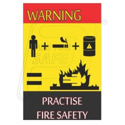 Warning- practise fire safety