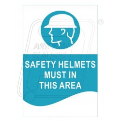 Safety helmet must in this area 