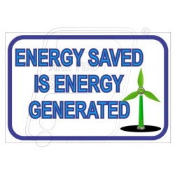 Energy saved is energy generated
