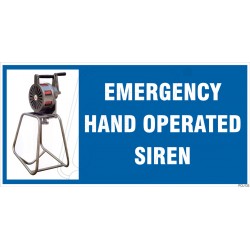 Emergency Hand Operated Siren