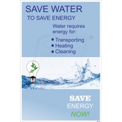 Save water to save energy