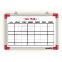 School time table printed board 12" X 18".